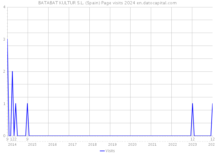 BATABAT KULTUR S.L. (Spain) Page visits 2024 