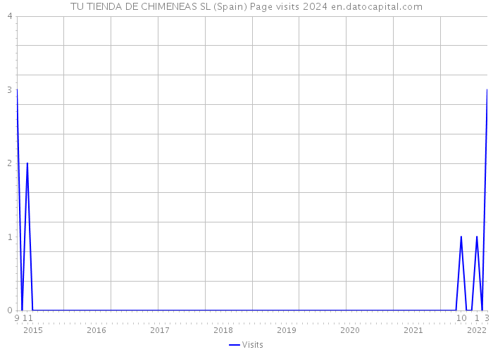 TU TIENDA DE CHIMENEAS SL (Spain) Page visits 2024 