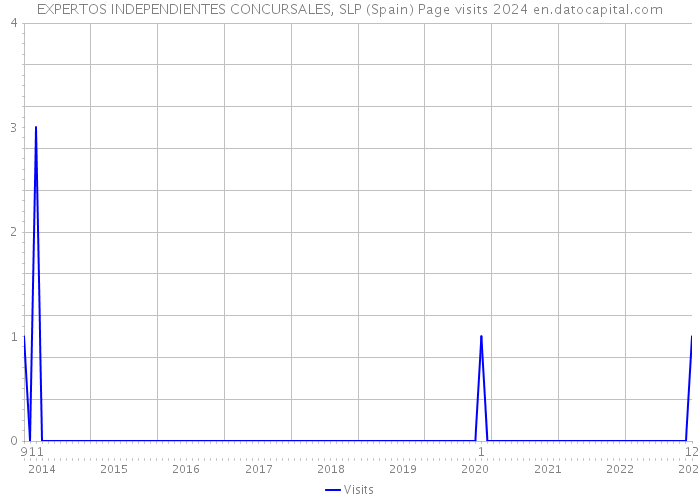 EXPERTOS INDEPENDIENTES CONCURSALES, SLP (Spain) Page visits 2024 