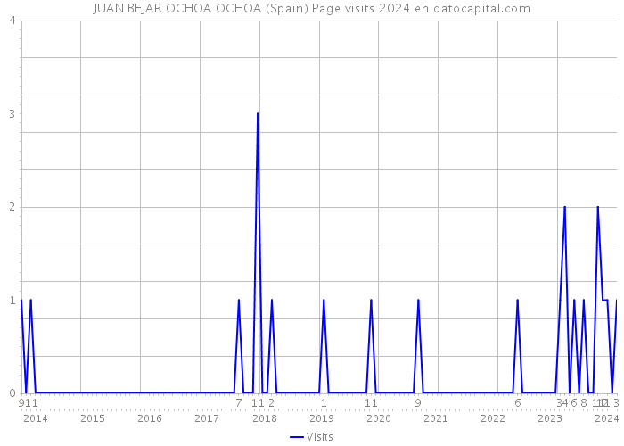 JUAN BEJAR OCHOA OCHOA (Spain) Page visits 2024 