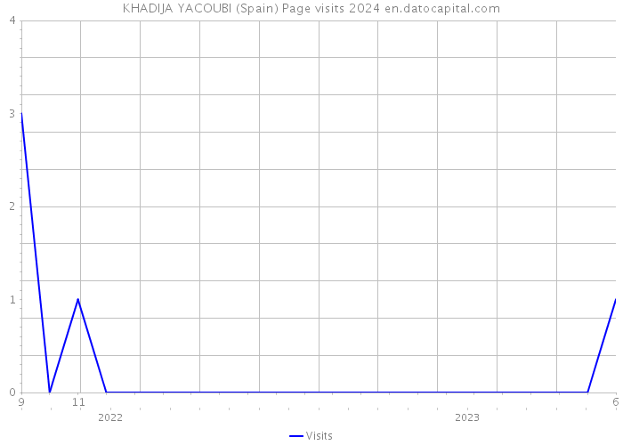 KHADIJA YACOUBI (Spain) Page visits 2024 