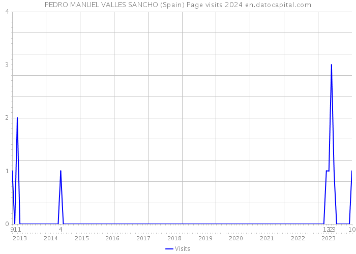 PEDRO MANUEL VALLES SANCHO (Spain) Page visits 2024 