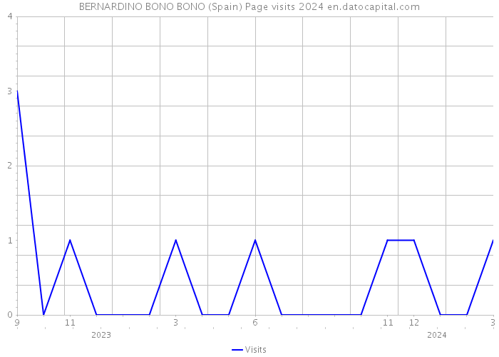 BERNARDINO BONO BONO (Spain) Page visits 2024 