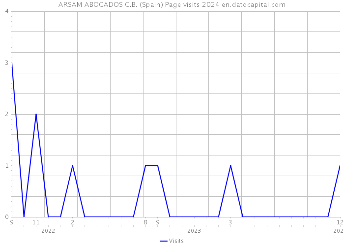 ARSAM ABOGADOS C.B. (Spain) Page visits 2024 