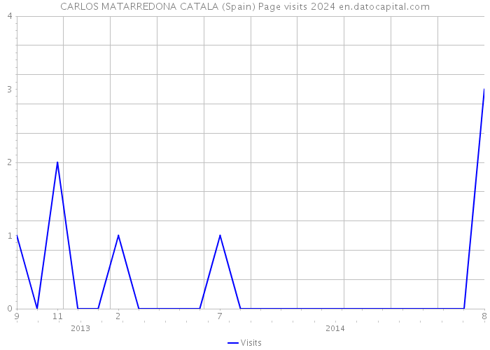 CARLOS MATARREDONA CATALA (Spain) Page visits 2024 