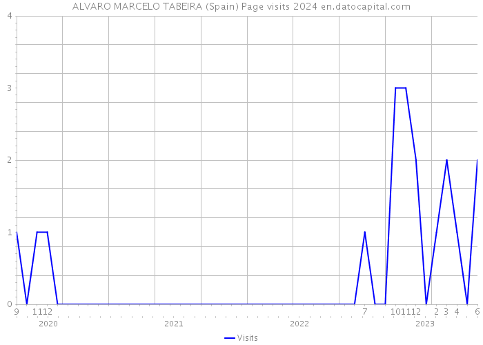ALVARO MARCELO TABEIRA (Spain) Page visits 2024 