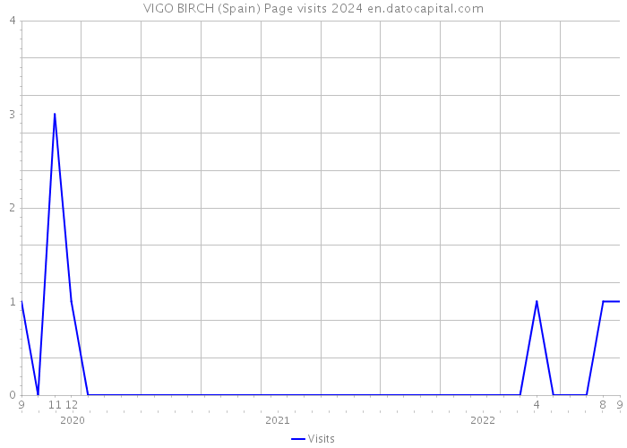 VIGO BIRCH (Spain) Page visits 2024 