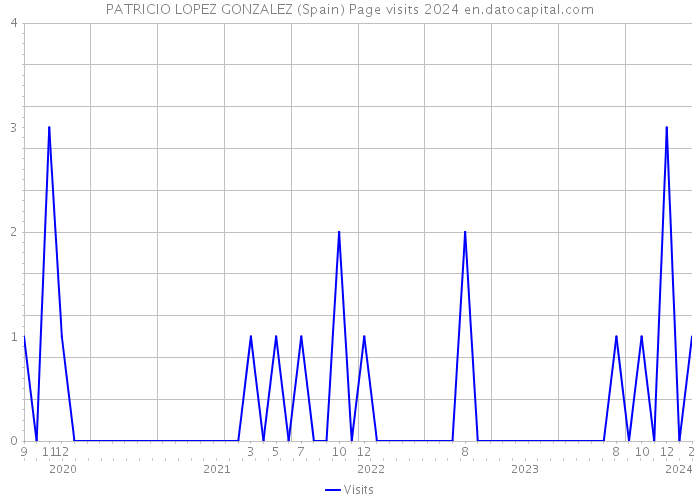 PATRICIO LOPEZ GONZALEZ (Spain) Page visits 2024 