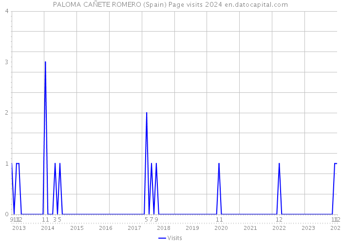 PALOMA CAÑETE ROMERO (Spain) Page visits 2024 