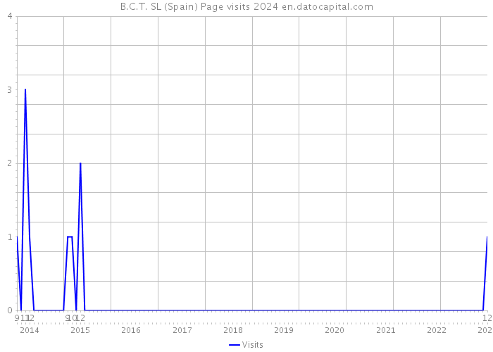 B.C.T. SL (Spain) Page visits 2024 