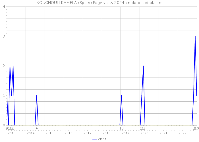 KOUGHOULI KAMELA (Spain) Page visits 2024 