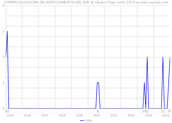 COMERCIALIZADORA DE HIDROCARBUROS DEL SUR SL (Spain) Page visits 2024 