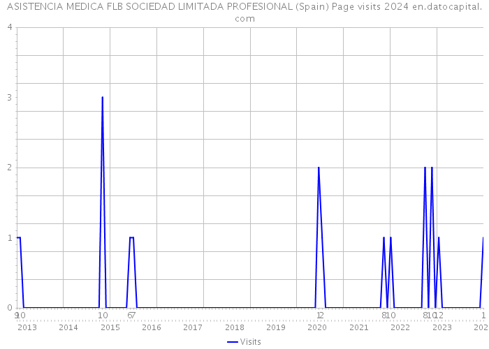 ASISTENCIA MEDICA FLB SOCIEDAD LIMITADA PROFESIONAL (Spain) Page visits 2024 