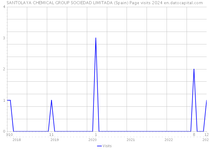SANTOLAYA CHEMICAL GROUP SOCIEDAD LIMITADA (Spain) Page visits 2024 