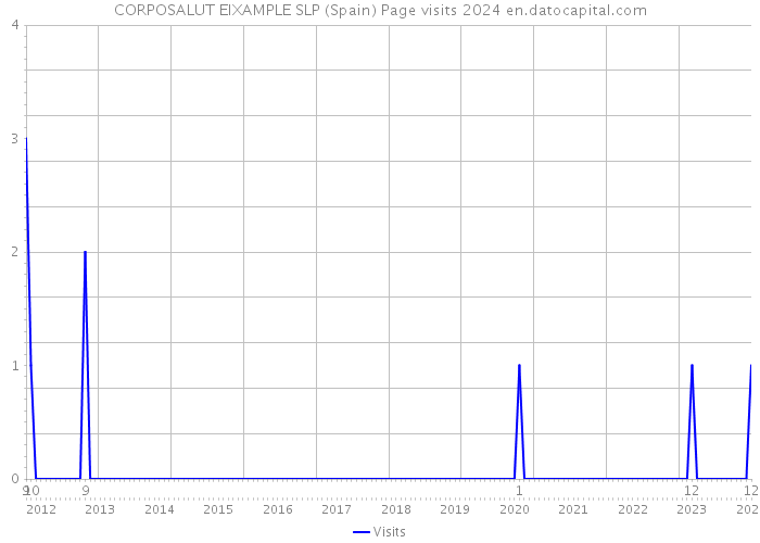 CORPOSALUT EIXAMPLE SLP (Spain) Page visits 2024 