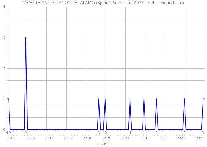VICENTE CASTELLANOS DEL ALAMO (Spain) Page visits 2024 