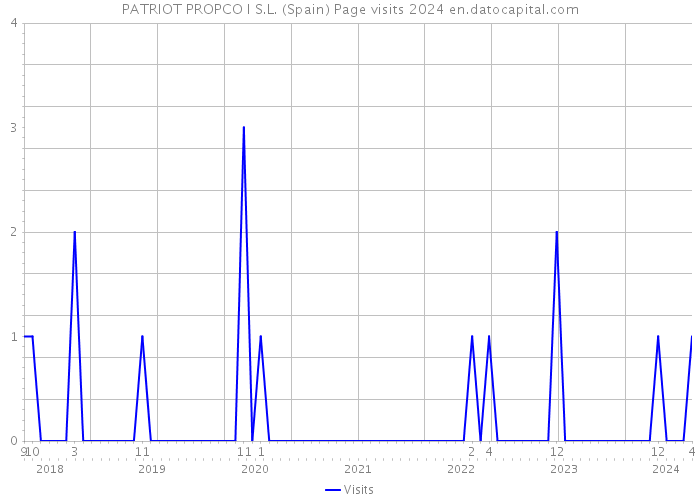 PATRIOT PROPCO I S.L. (Spain) Page visits 2024 
