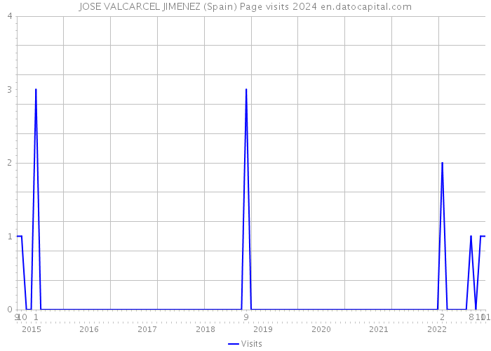 JOSE VALCARCEL JIMENEZ (Spain) Page visits 2024 