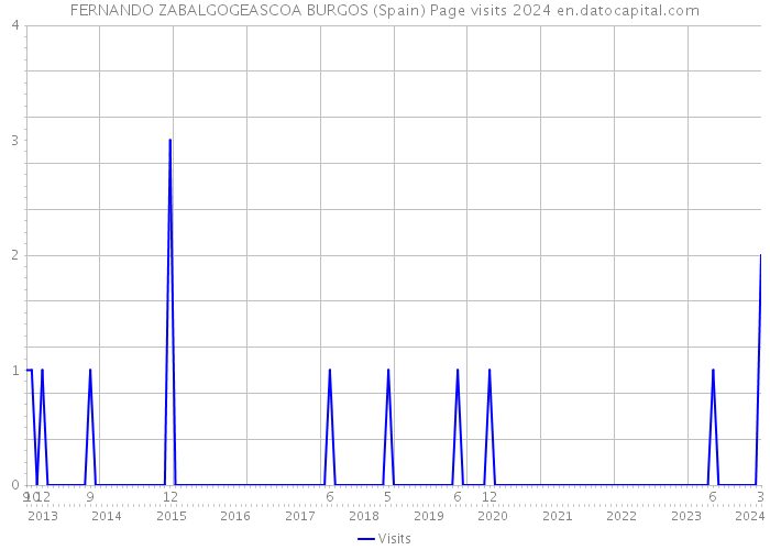 FERNANDO ZABALGOGEASCOA BURGOS (Spain) Page visits 2024 
