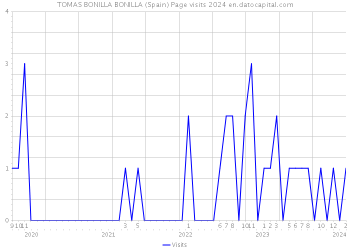 TOMAS BONILLA BONILLA (Spain) Page visits 2024 