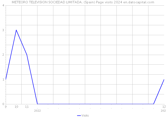 METEORO TELEVISION SOCIEDAD LIMITADA. (Spain) Page visits 2024 