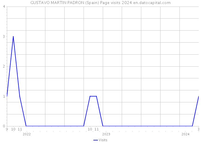 GUSTAVO MARTIN PADRON (Spain) Page visits 2024 