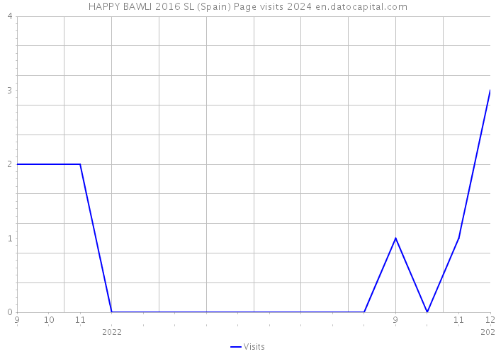 HAPPY BAWLI 2016 SL (Spain) Page visits 2024 