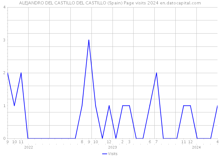 ALEJANDRO DEL CASTILLO DEL CASTILLO (Spain) Page visits 2024 