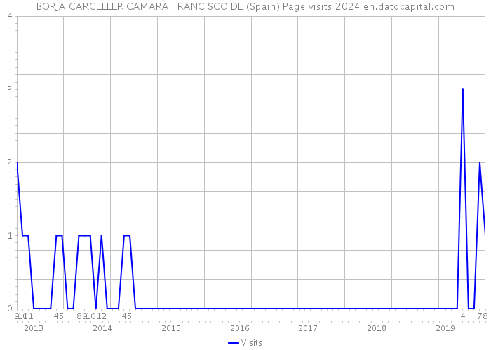BORJA CARCELLER CAMARA FRANCISCO DE (Spain) Page visits 2024 