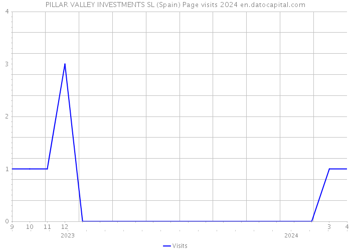 PILLAR VALLEY INVESTMENTS SL (Spain) Page visits 2024 