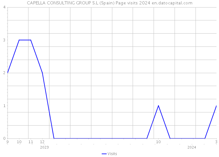 CAPELLA CONSULTING GROUP S.L (Spain) Page visits 2024 