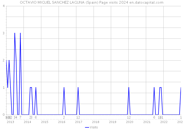 OCTAVIO MIGUEL SANCHEZ LAGUNA (Spain) Page visits 2024 