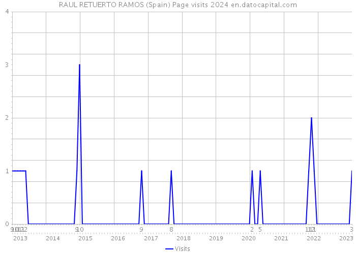 RAUL RETUERTO RAMOS (Spain) Page visits 2024 