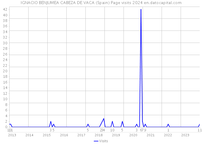 IGNACIO BENJUMEA CABEZA DE VACA (Spain) Page visits 2024 