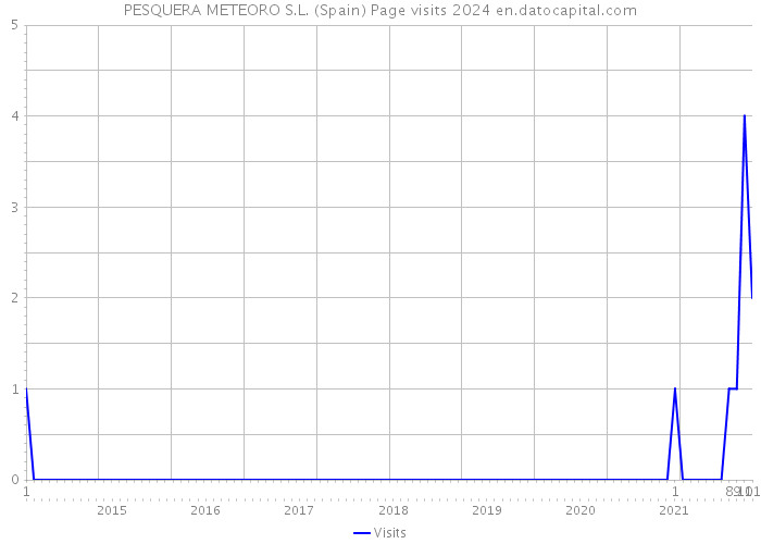 PESQUERA METEORO S.L. (Spain) Page visits 2024 