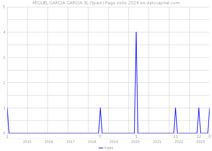 MIGUEL GARCIA GARCIA SL (Spain) Page visits 2024 