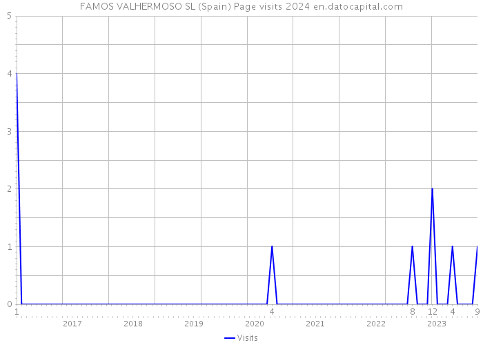 FAMOS VALHERMOSO SL (Spain) Page visits 2024 