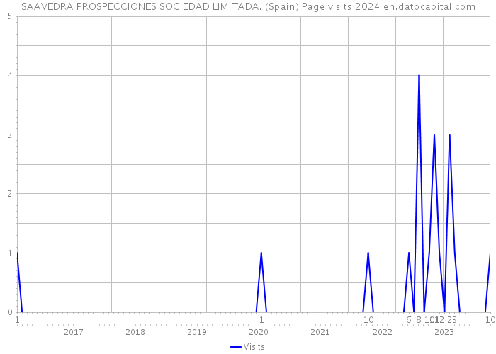 SAAVEDRA PROSPECCIONES SOCIEDAD LIMITADA. (Spain) Page visits 2024 