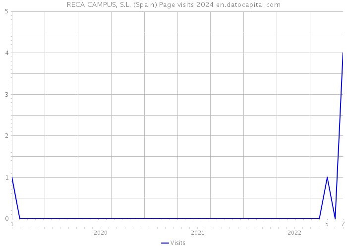 RECA CAMPUS, S.L. (Spain) Page visits 2024 