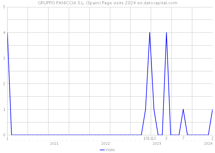 GRUPPO PANICCIA S.L. (Spain) Page visits 2024 