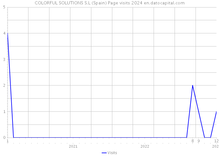 COLORFUL SOLUTIONS S.L (Spain) Page visits 2024 