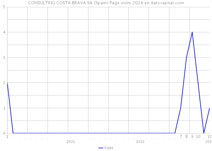 CONSULTING COSTA BRAVA SA (Spain) Page visits 2024 