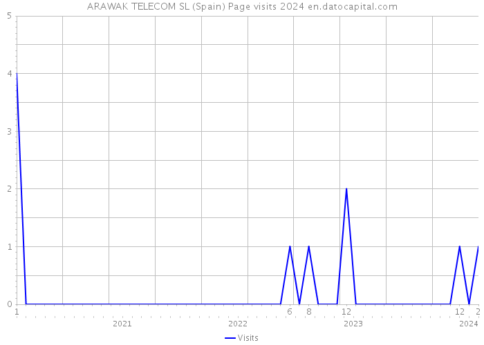 ARAWAK TELECOM SL (Spain) Page visits 2024 