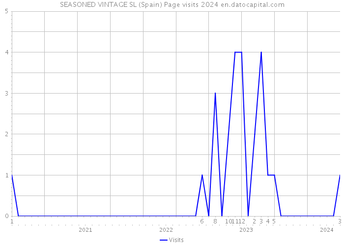 SEASONED VINTAGE SL (Spain) Page visits 2024 