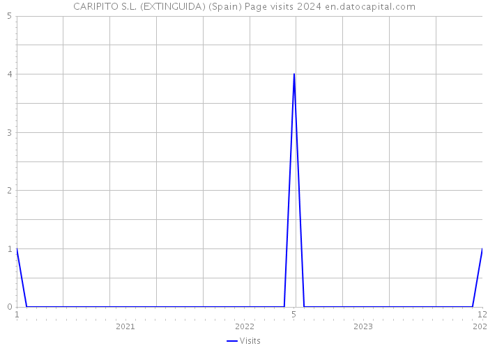CARIPITO S.L. (EXTINGUIDA) (Spain) Page visits 2024 