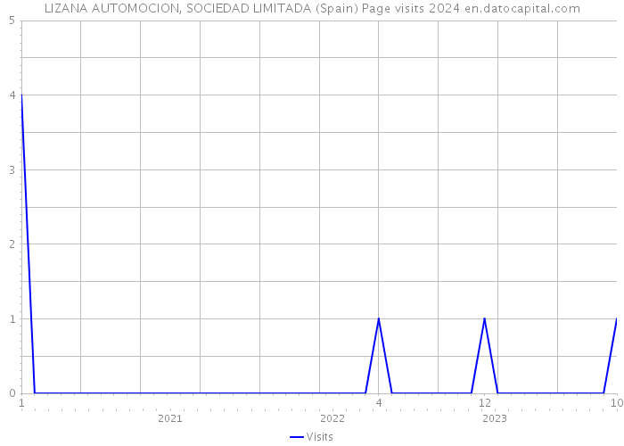LIZANA AUTOMOCION, SOCIEDAD LIMITADA (Spain) Page visits 2024 
