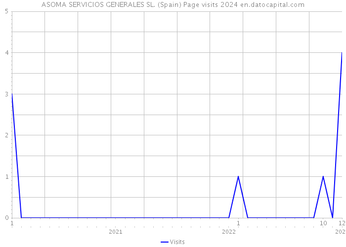 ASOMA SERVICIOS GENERALES SL. (Spain) Page visits 2024 