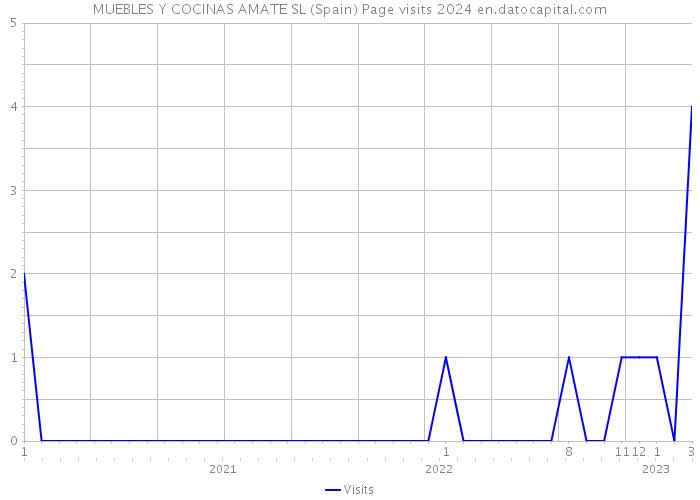 MUEBLES Y COCINAS AMATE SL (Spain) Page visits 2024 