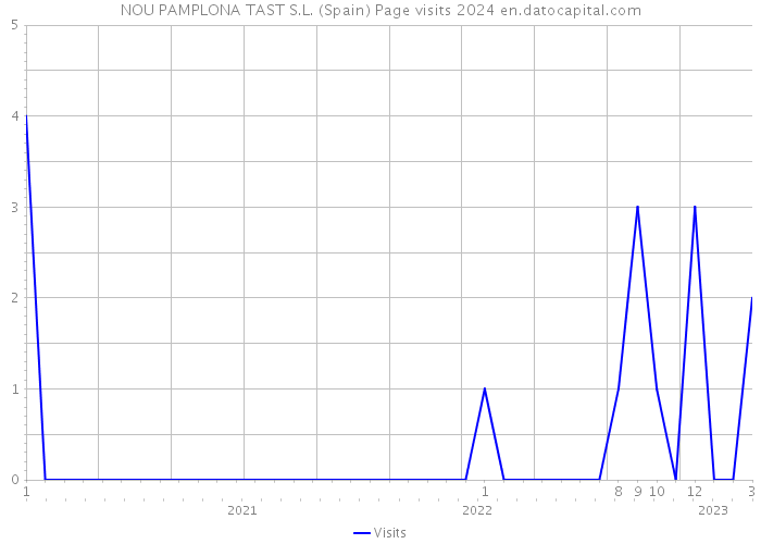 NOU PAMPLONA TAST S.L. (Spain) Page visits 2024 