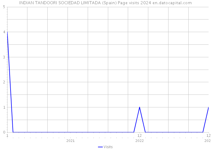 INDIAN TANDOORI SOCIEDAD LIMITADA (Spain) Page visits 2024 